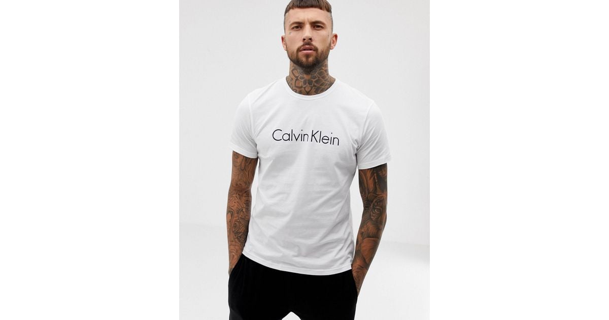 Camiseta Calvin Klein de hombre de color Blanco Lyst