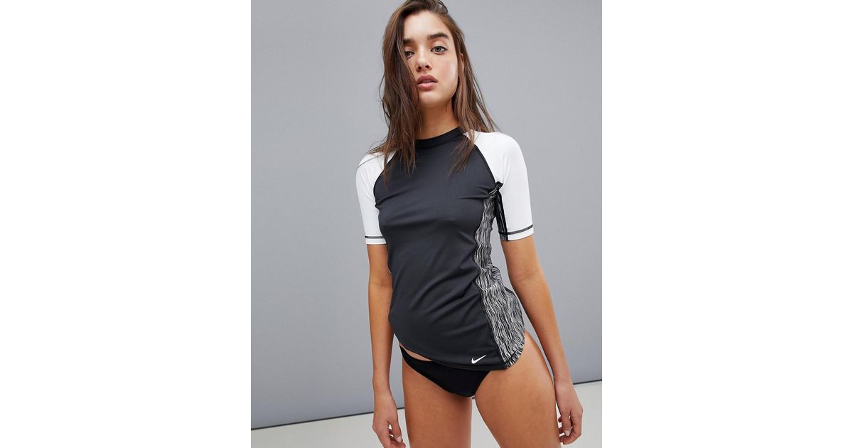 nike swim rash top