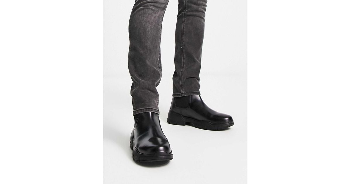 Red tape black chelsea boots best sale