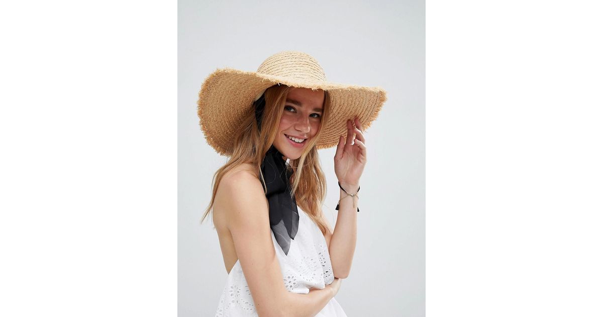 ASOS Denim Asos Natural Straw Floppy 