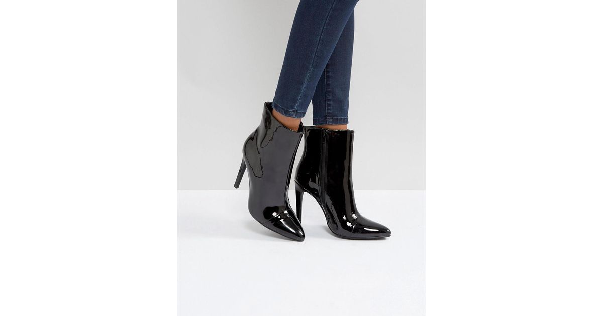 london rebel stiletto ankle boots