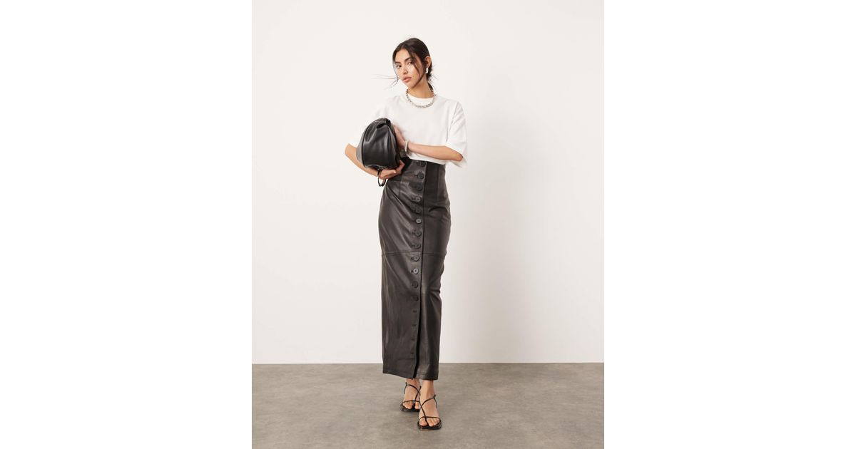 Asos jupe cuir sale