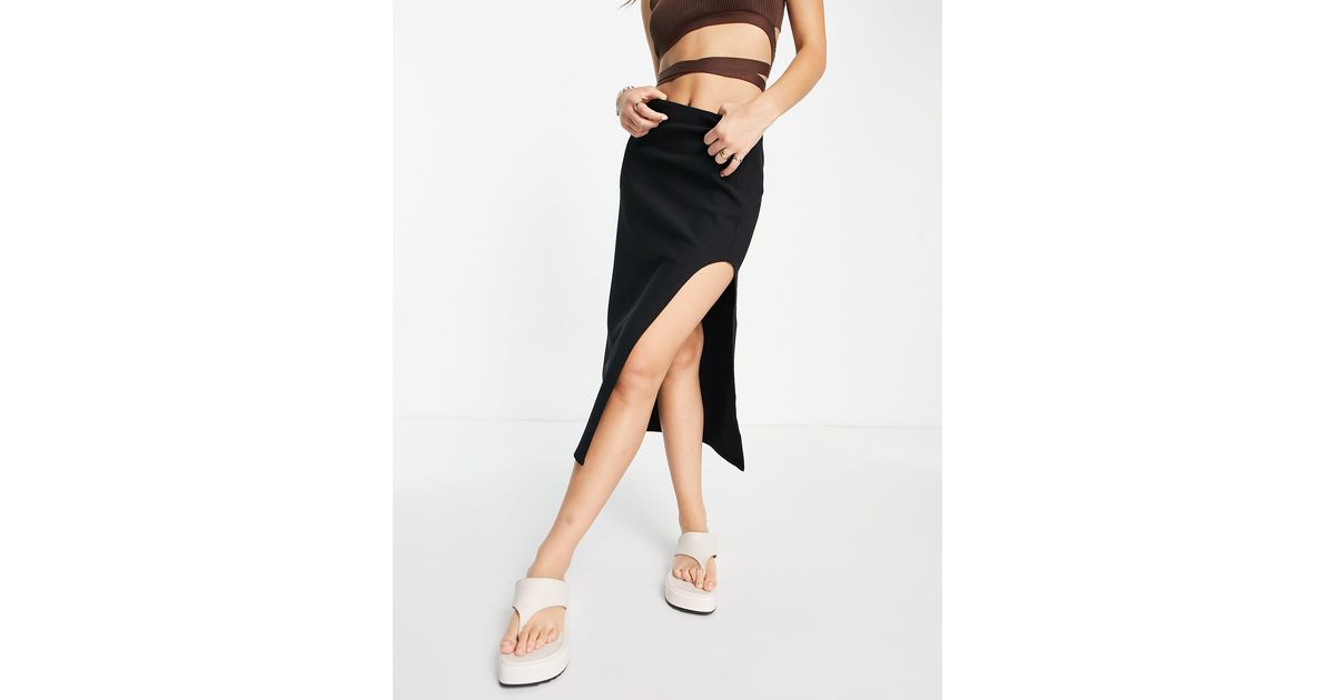 Knit midi skirt abercrombie 2025