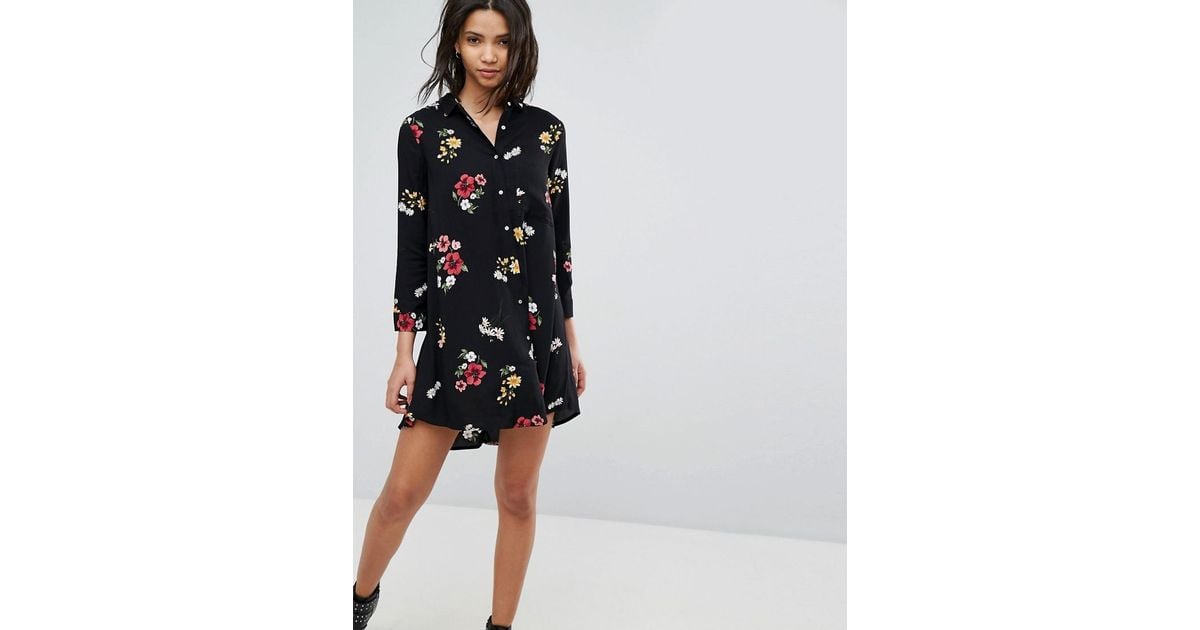 stradivarius shirt dress