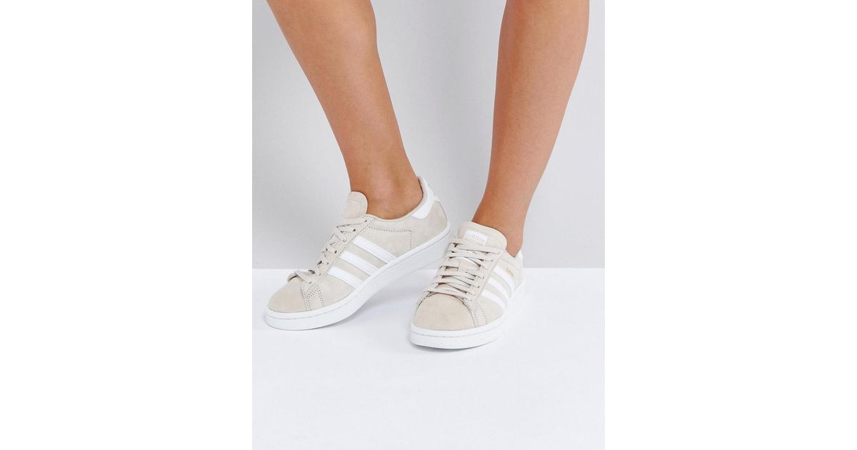 adidas campus beige femme