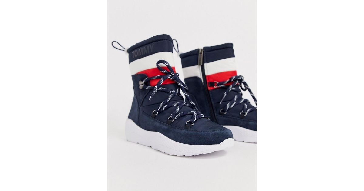 Tommy Hilfiger Denim Padded Snow Boots in Midnight (Blue) - Lyst