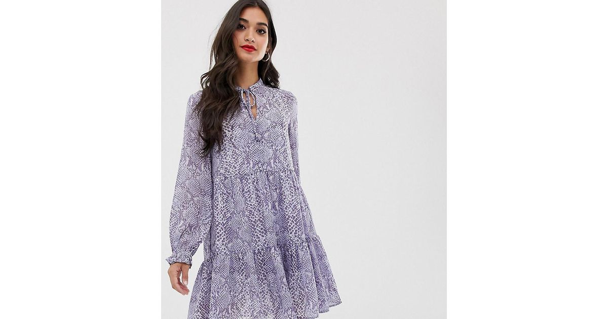 new look tiered smock dress
