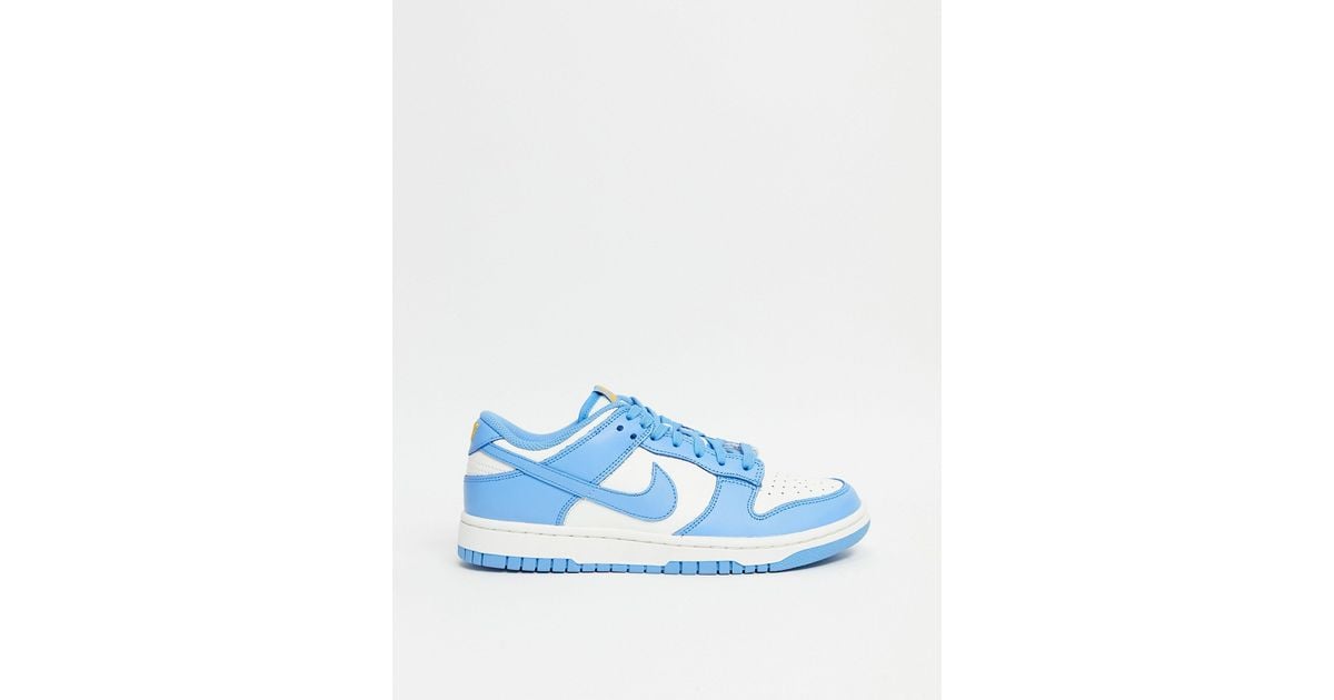 Dunk - sneakers basse e bianche di Nike in Blu | Lyst