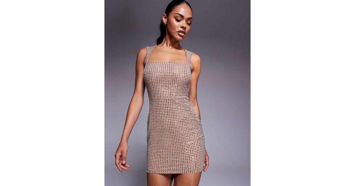 see through mesh mini dress Polka Dot Two Piece Mesh Mini Dress
