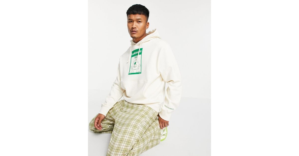 adidas Originals X Disney Unisex Hoodie With Mike Wazowski Print