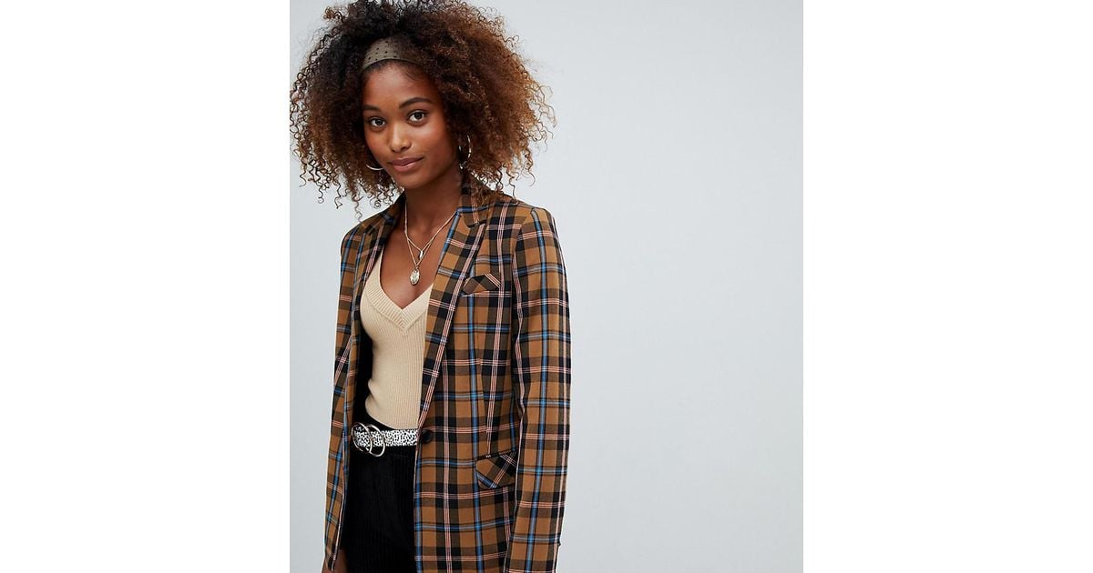 bershka tweed blazer