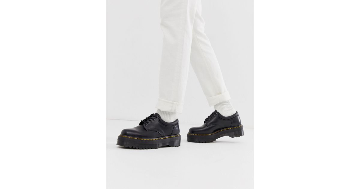 black 8053 quad platform derbys
