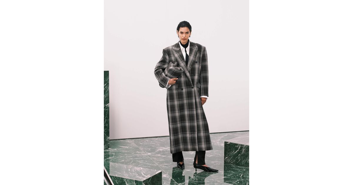 ASOS Long Line Double Breasted Jacket | Lyst