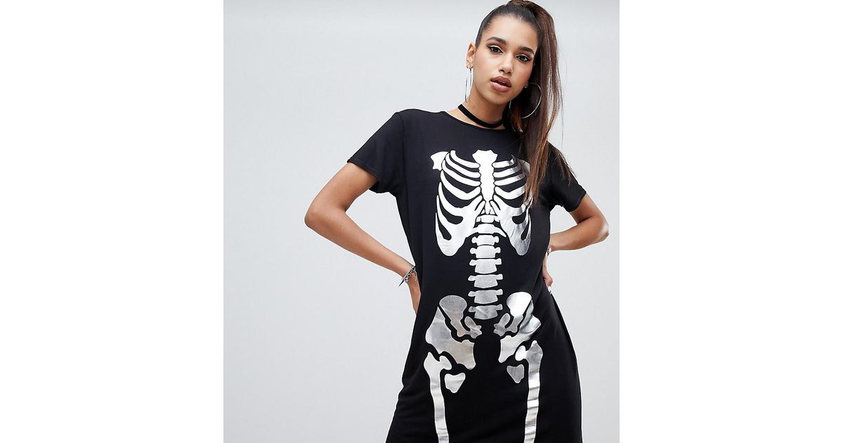 pretty little thing skeleton dress