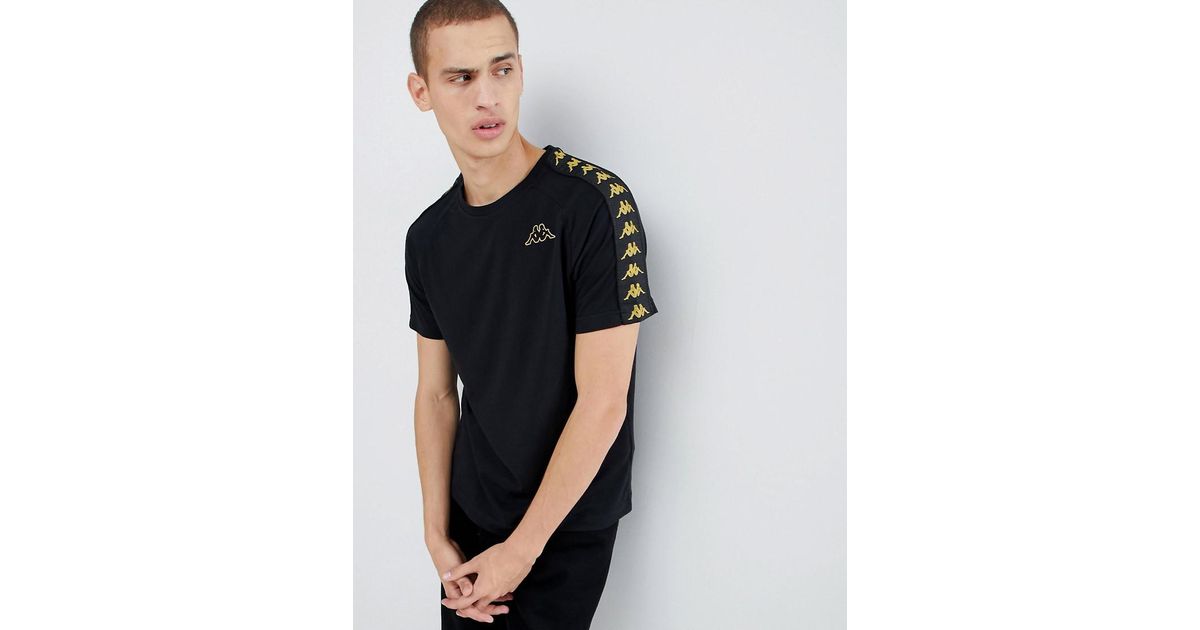 Kappa Cotton T-shirt With Logo Taping 