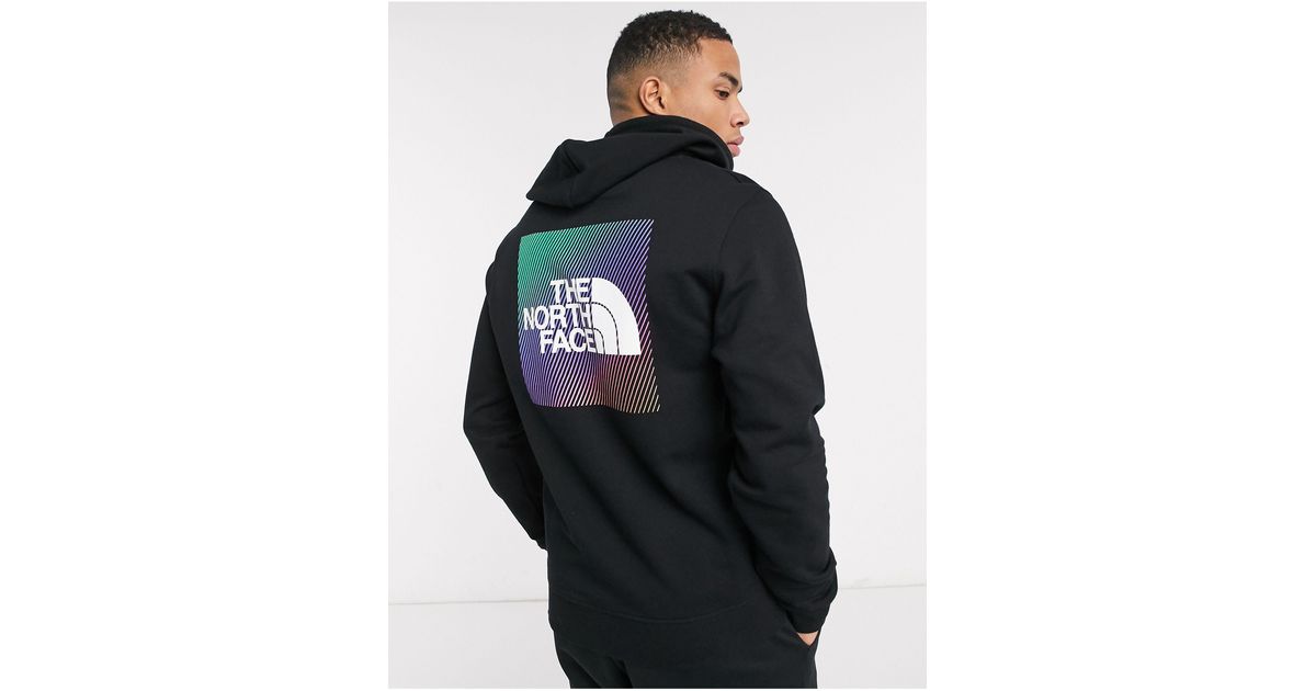 the north face rainbow hoodie