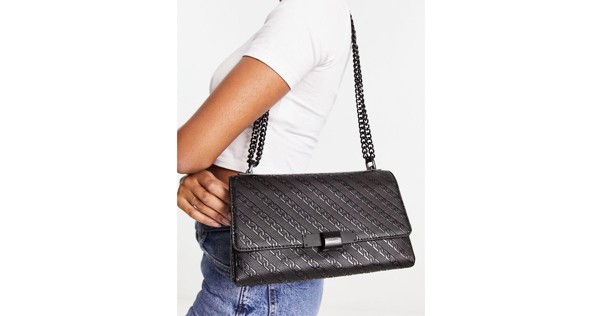ALDO Schema Crossbody Bag With Monogram in Grey Lyst Australia
