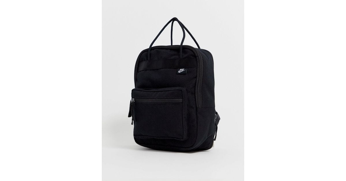 Nike Canvas Black Boxy Mini Backpack - Lyst