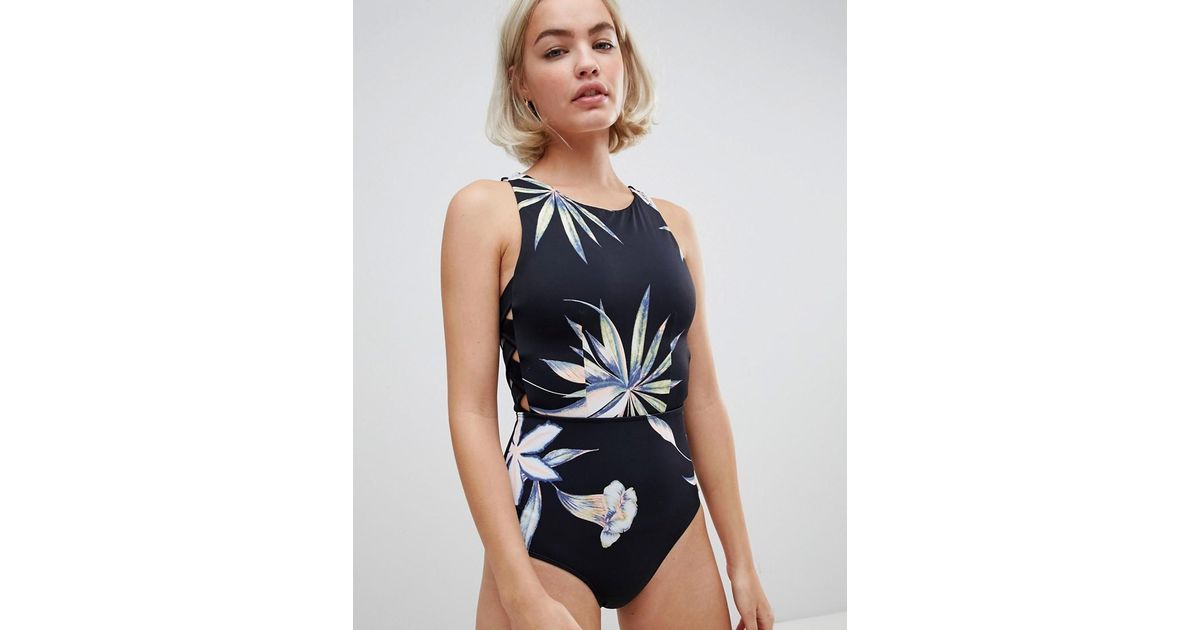 roxy find your wild swimsuit in floral