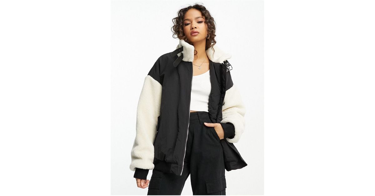 Teddy biker jacket black cheap
