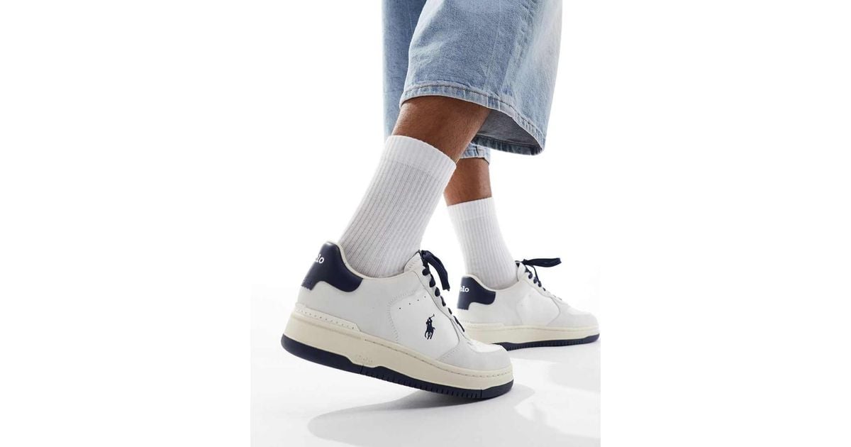 Tenis Polo Sport Zapatillas Blancas Hombre Polo Ralph Lauren