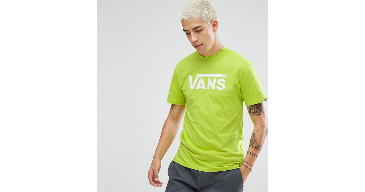 Vans Classic Logo T-shirt In Green 2025 | www