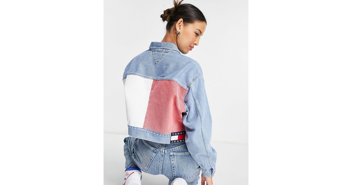 Tommy Hilfiger Tommy Jeans Oversized Cropped Denim Jacket