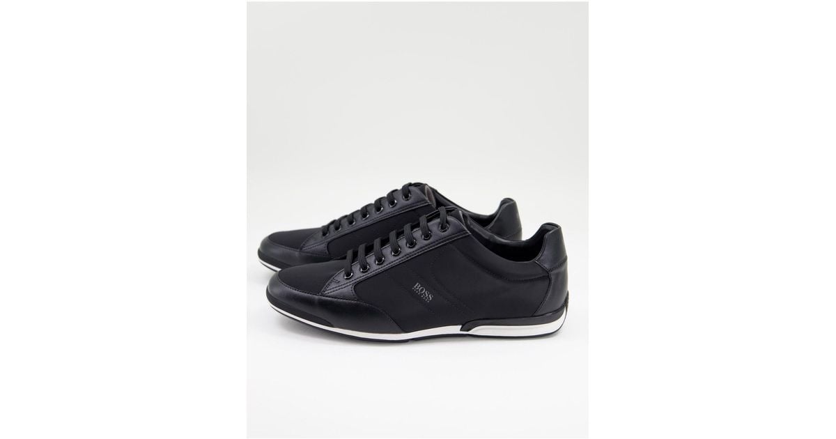 Zapatillas negras con logo BOSS by HUGO BOSS de hombre de color