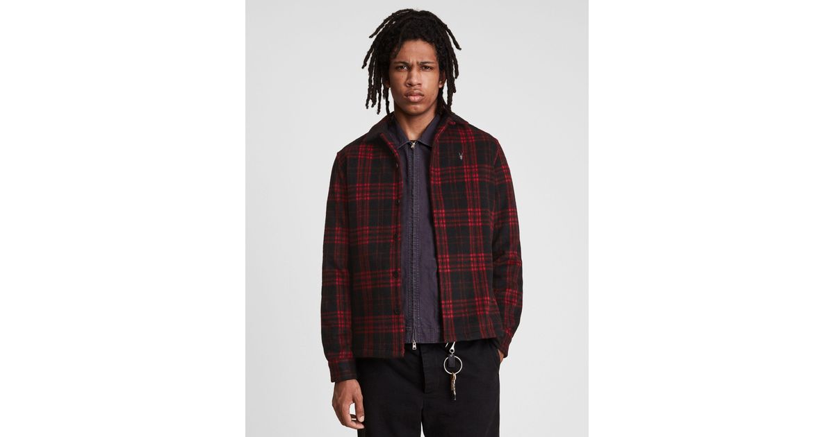 AllSaints Gardo Ramskull Checked Shirt 