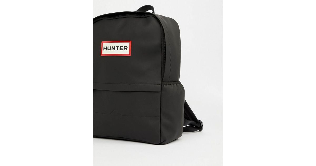 hunter rubberised backpack