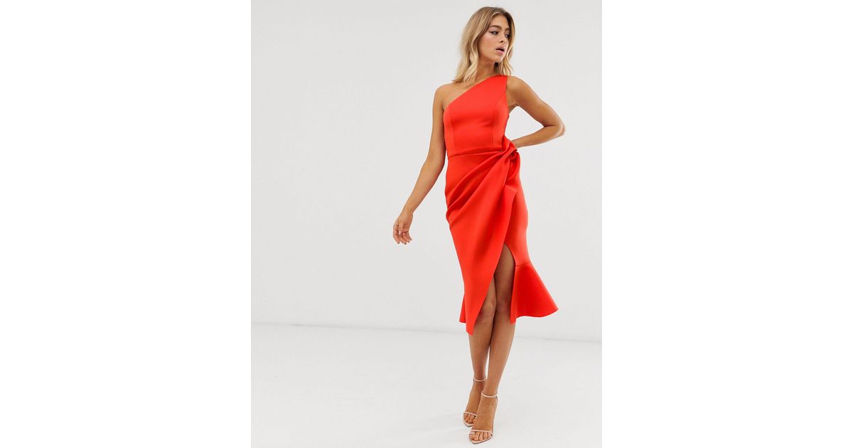 orange dress asos