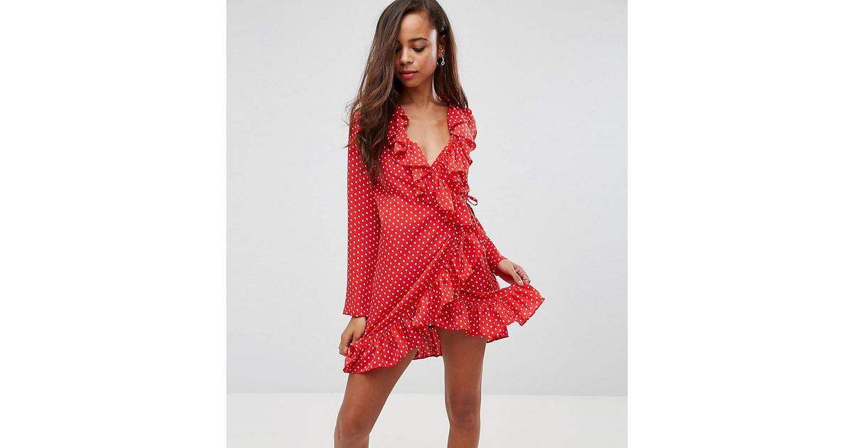 Polka Dot Wrap Dress