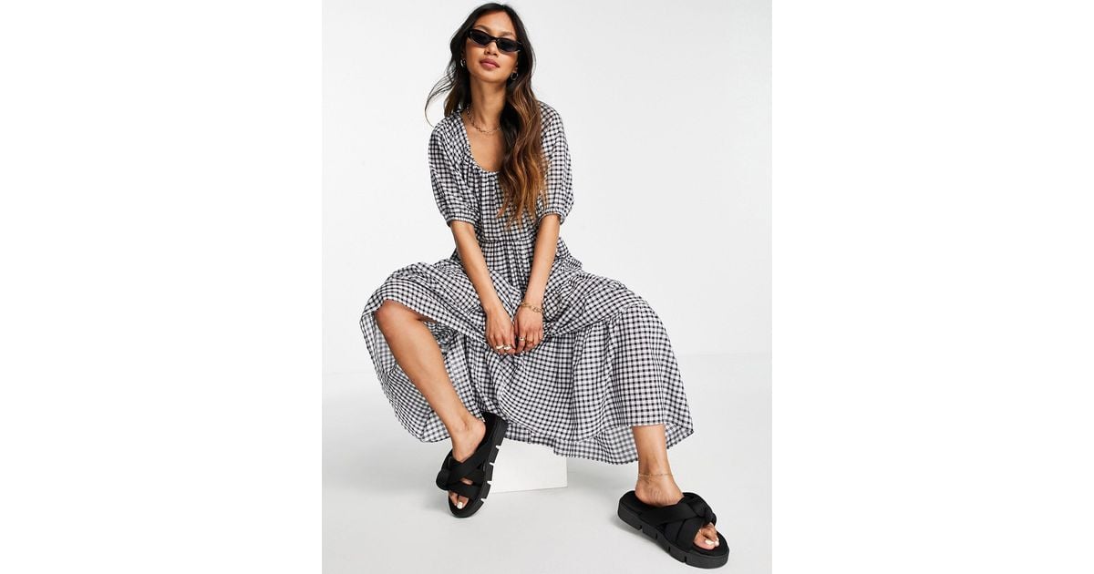 Vestido Largo Vestidos De Vichy Mujer Vestido Largo A Cuadros