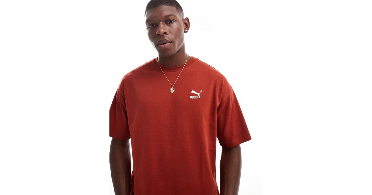 PUMA Better Classics Oversized T Shirt in Red for Men Lyst UK
