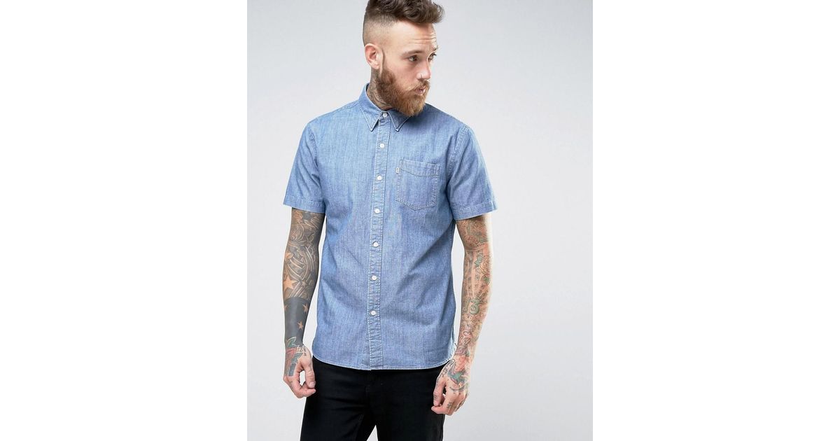 levi's shirt short sleeve