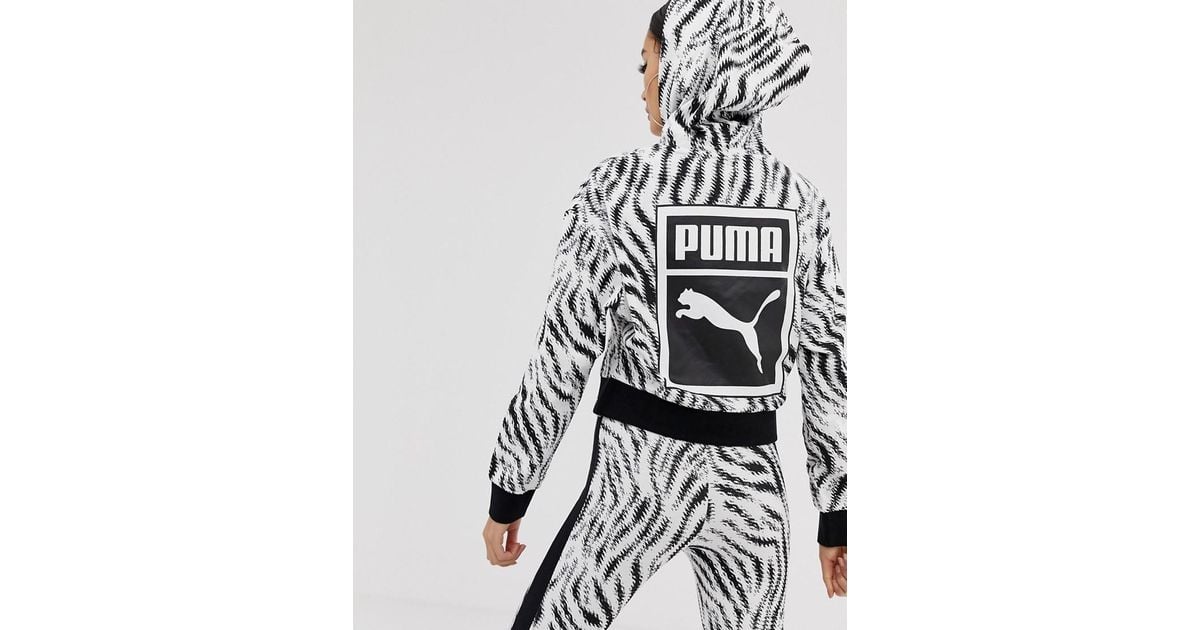 Felpa puma zebrata sales