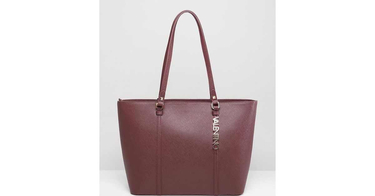 valentino by mario valentino crosshatch tote bag in black