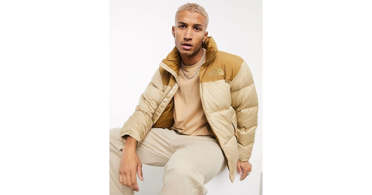 The North Face Eco Nuptse Jacket in Brown for Men Lyst