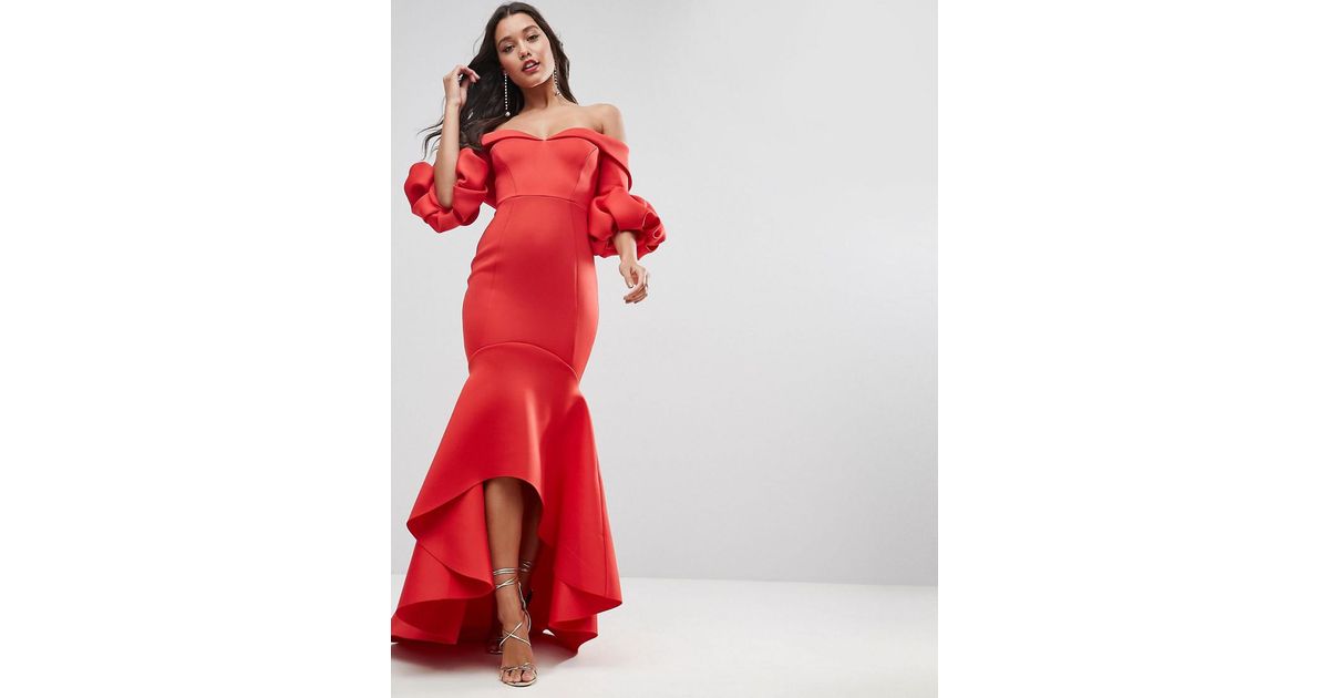 scuba maxi dress