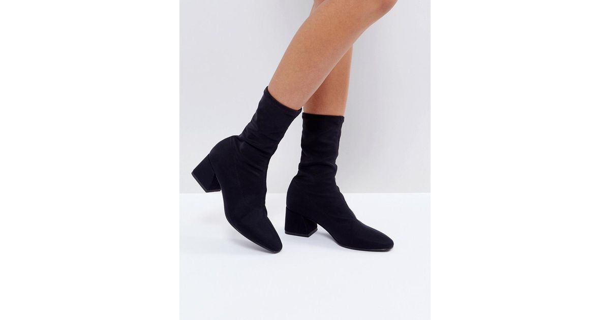 Vagabond Shoemakers Alice Pull On Sock Boot in Black | Lyst