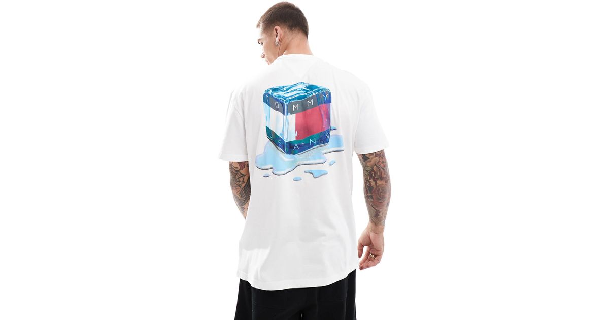 Tommy Hilfiger Ice Cube Back Print Graphic T-Shirt in White for
