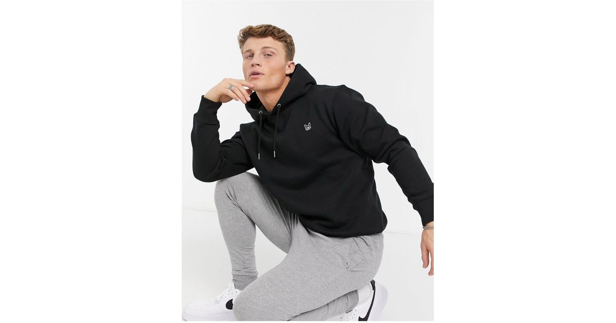Sudadera Negra Capucha Básica SikSilk Talla XS