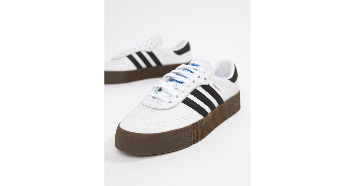 Samba rose - sneakers bianche con suola scuraadidas Originals in Pelle di  colore Bianco | Lyst