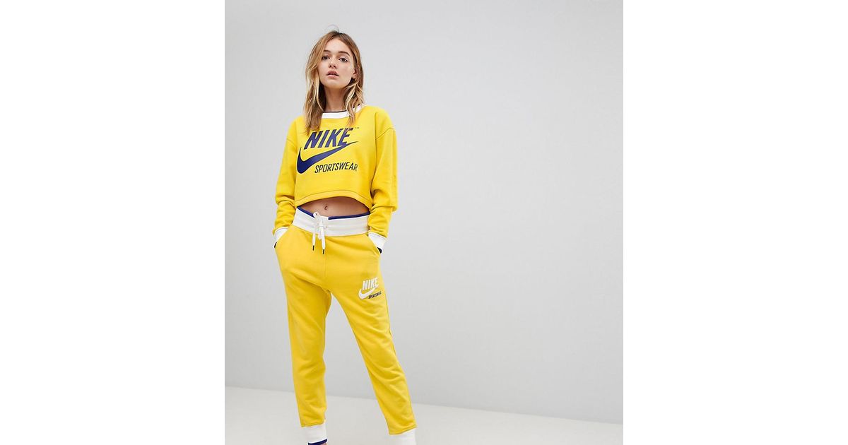 jogging nike jaune