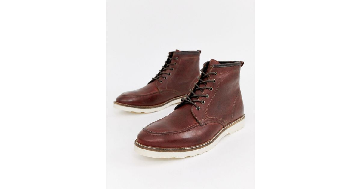 mens casual boots white sole