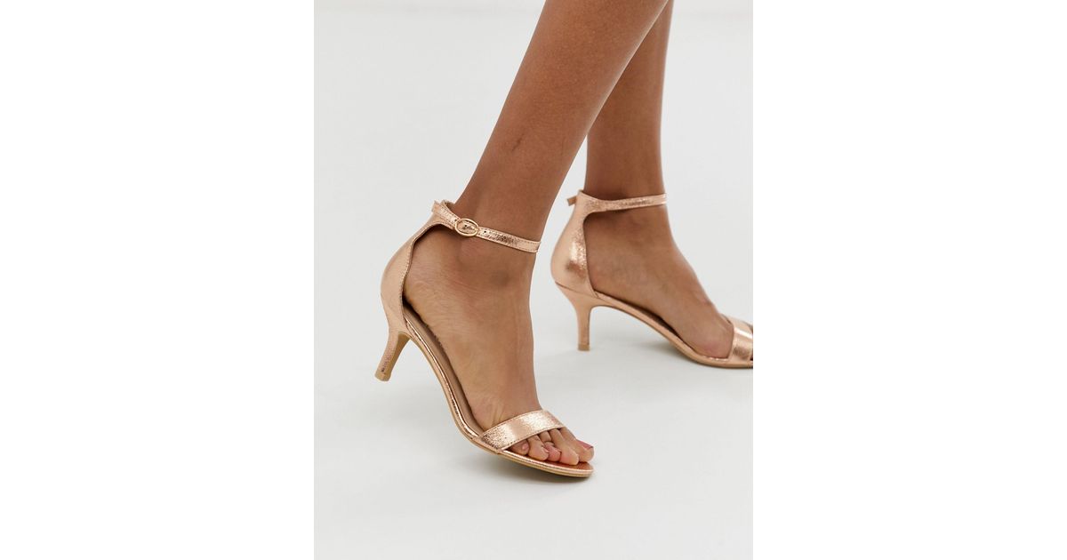 Buy Glamorous Heeled Sandals With Block Heels - Blush | Nelly.com