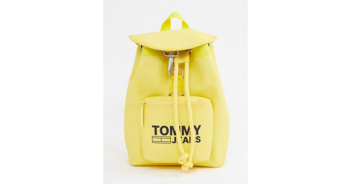 tommy hilfiger backpack yellow