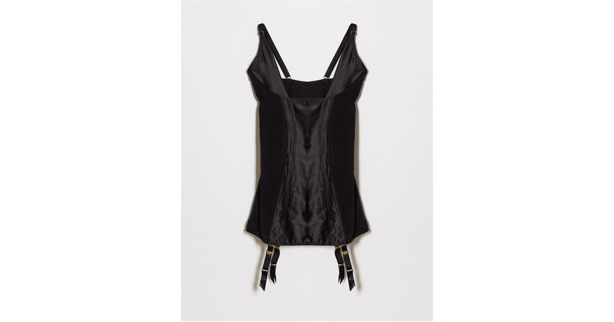 Ann Summers Black Besotted Shapewear Cami Suspender