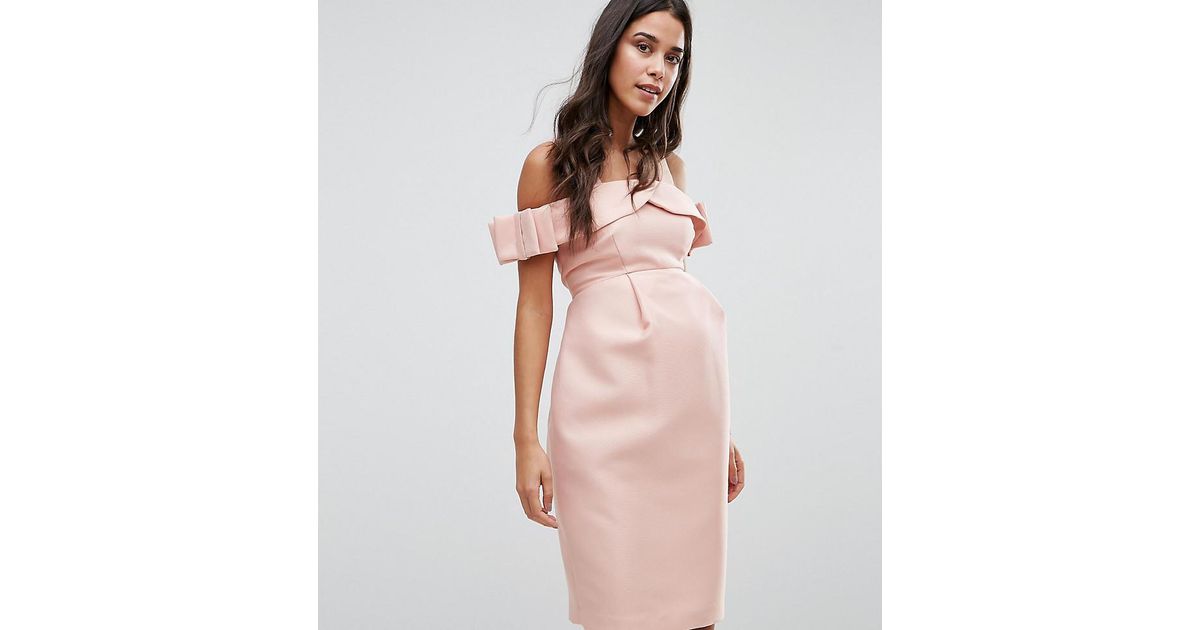 asos pink occasion dress