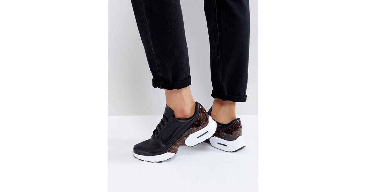 Nike Air Max Jewell Lx Trainers In Black Leather | Lyst UK